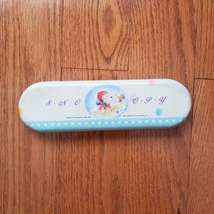 Vintage Snoopy Metal Pencil Case/ Box